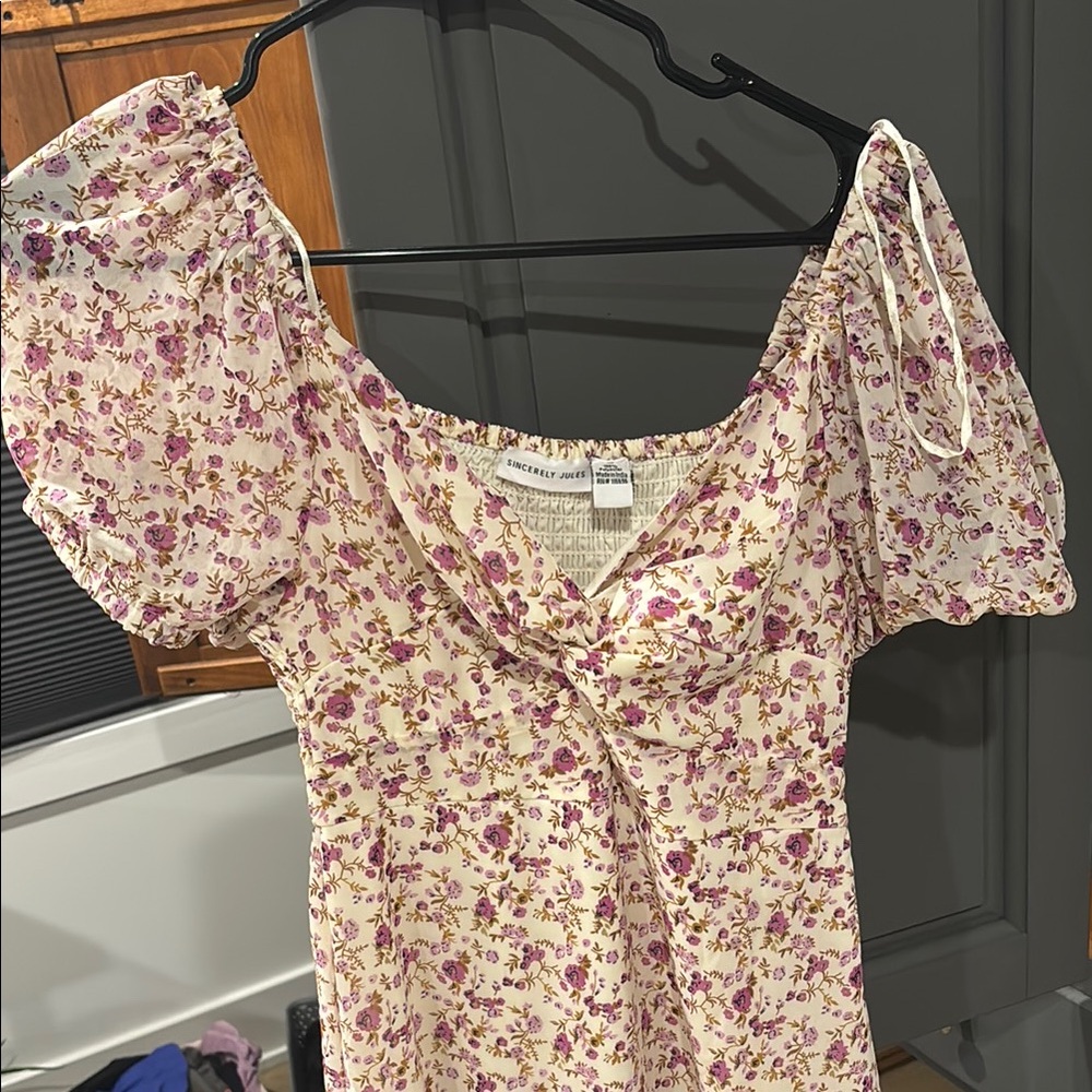 Floral Puff Sleeve dress